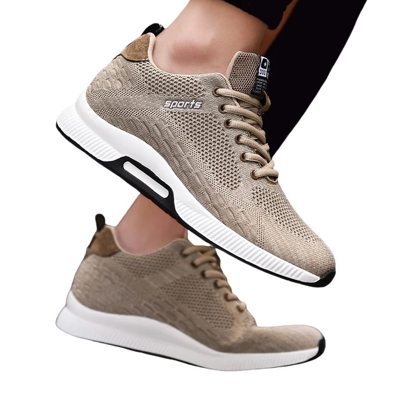 Man Sneakers Height Lift Insoles 6cm Inserts for Men Elevator Shoes Heel Plus Size 37-46 - الصورة 4