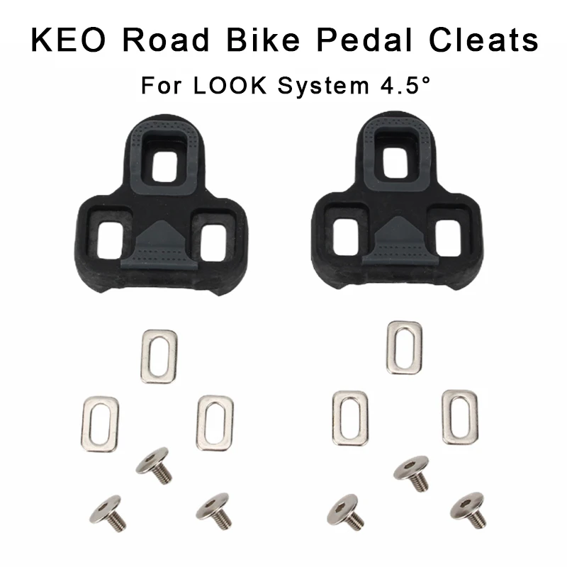 RIRO Road bike cleats For LOOK KEO Shimano SPD system Bicycle Clipless pedals lock plate sh11 Cycling Shoes Cleats Pedal Clip - الصورة 4