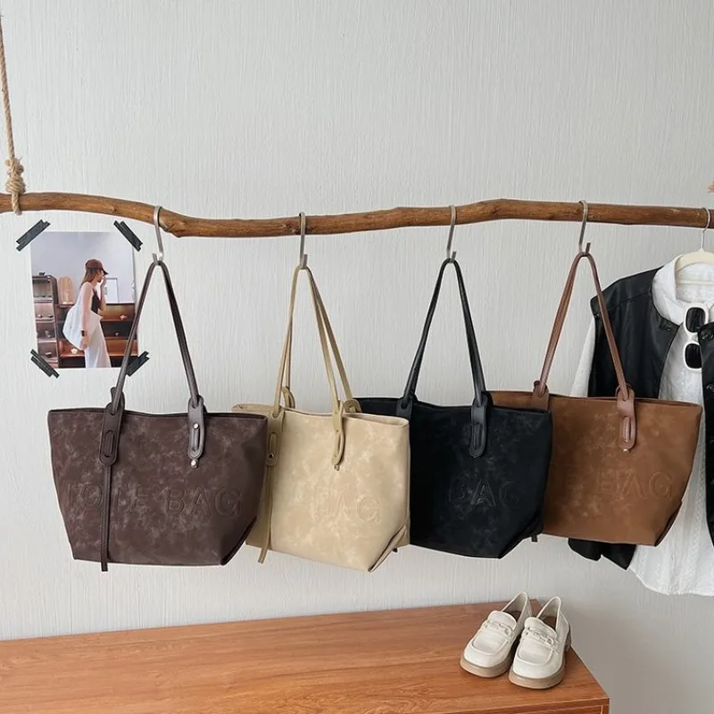 Best Elegant Diaper Bag, Minimalist Vintage Leather Crossbody, Women’s Large Capacity Trendy Commuter Tote - الصورة 4