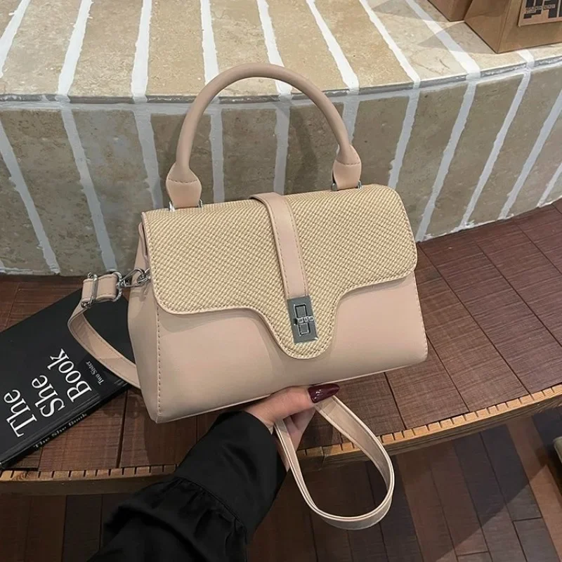 Vintage Fashionable Diaper Bag, Unique Leisure Leather Shoulder Bag, Women’s Best Elegant Commuter Tote - الصورة 4