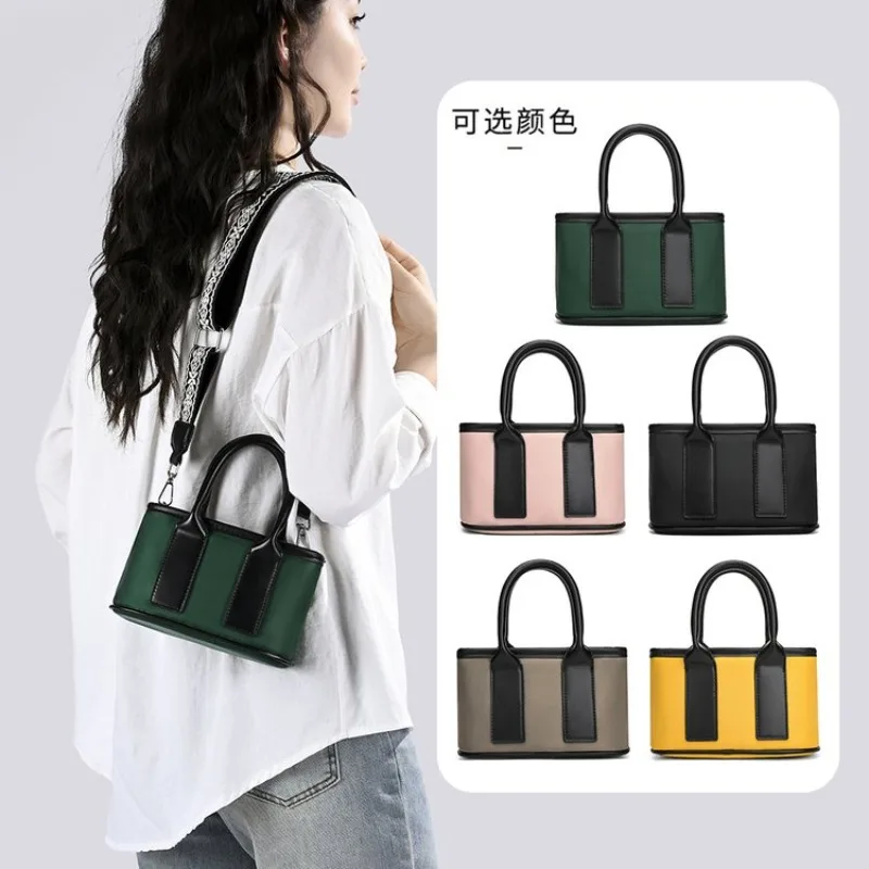 Vintage Textured Original Retro Diaper Bag Casual Simple Stylish Clutch Mini Leather Women’s Crossbody Bag Luxury - الصورة 3