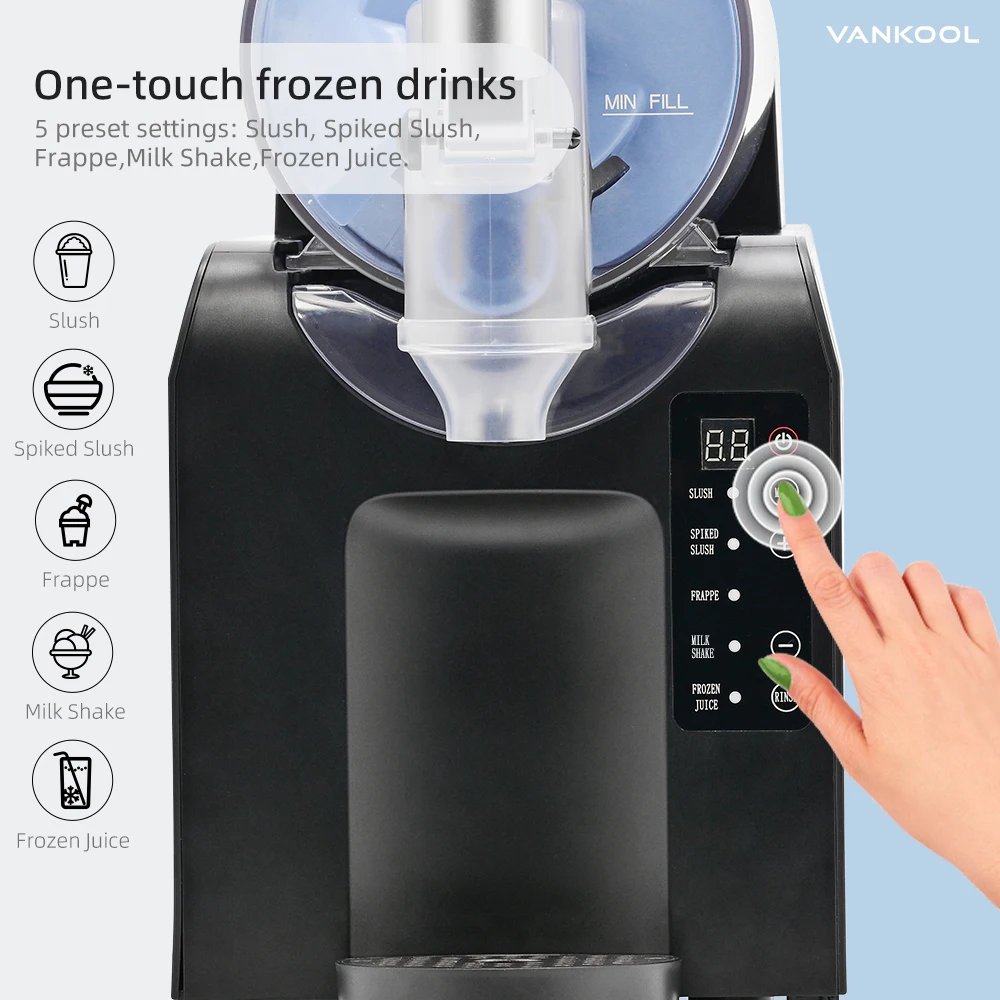 5-in-1 Electric 1.8L Small Plastic Slushie Maker Machine Single Ice Cream Machine and Frozen Drink for Home Use - الصورة 4