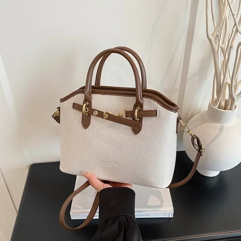 Best Elegant Diaper Bag, Simple Stylish Leather Handbag, Women’s Vintage Classic Designer Paris Shopper - الصورة 2