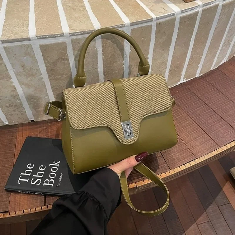 Vintage Fashionable Diaper Bag, Unique Leisure Leather Shoulder Bag, Women’s Best Elegant Commuter Tote - الصورة 2