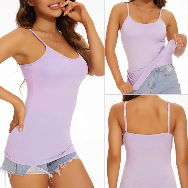 Women Vest Modal Non-wired Anti-exposure Wrap Bra Padded Suspender All-in-one Bottoming Shirt Solid Color Underwear S-6XL TOPS