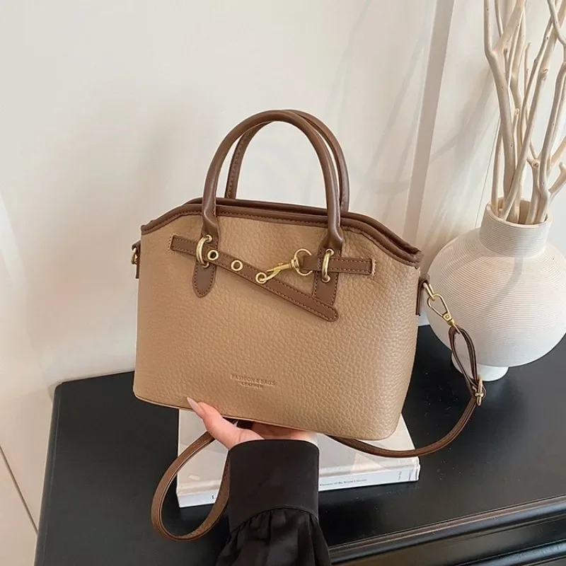 Best Elegant Diaper Bag, Simple Stylish Leather Handbag, Women’s Vintage Classic Designer Paris Shopper - الصورة 4